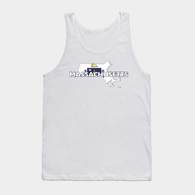 Massachusetts Colored State Tank Top by m2inspiration